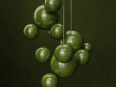 Chandelier Giopato and Coombes Bolle14 lights 2 3D model