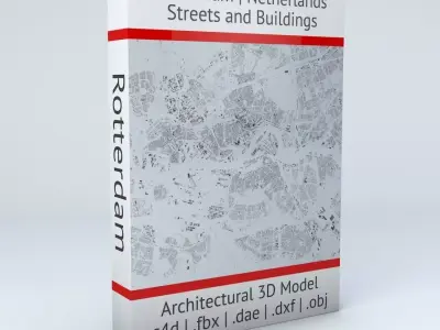 Rotterdam Streets and Buildings 3D model
