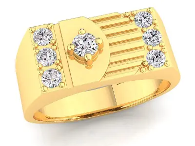 Small fancy mans ring 3D print model