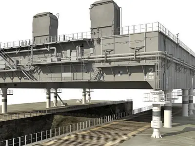 NASA Mobile Launch Platform 3D model