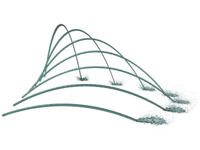 7 Arched Fountains V2 3D model