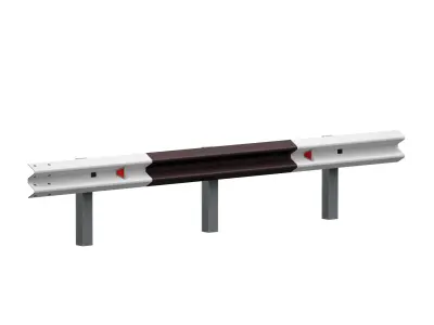 Bumper Road barrier 3D model