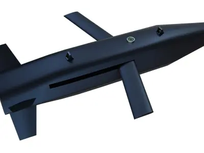 ISL IGB 50 guided bomb for attack UAVs Low-poly 3D model