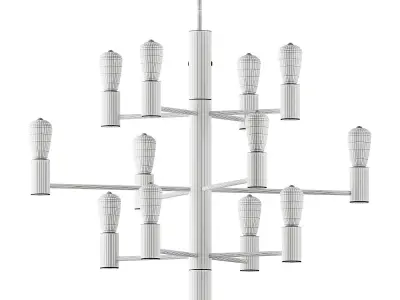 Manola 12 chandelier from Herstal 3D model