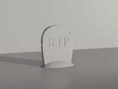 Stylistic Grave Stone for 3D Printing Free 3D print model