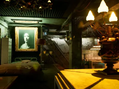 Cyberpunk Flat Environment Kit UE5 Low-poly 3D model