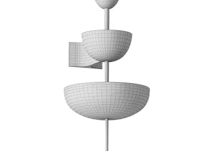  Achille Salvagni Simposio Single Bronze Sconce 3D model