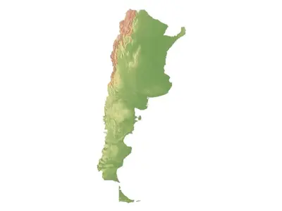 Argentina Terrain 3D model