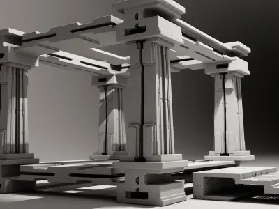 Modern Portico 3D model
