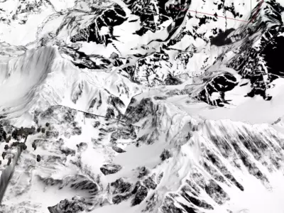 Snow Mountain Canyon 3D model