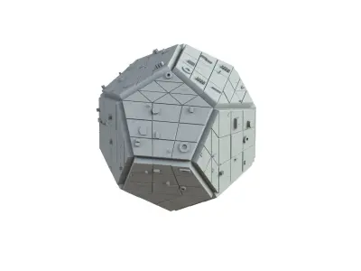 Sci Fi Object No 2153 Low Poly Low-poly 3D model