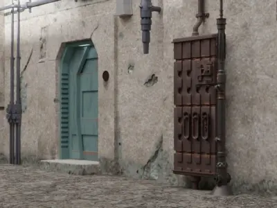 The Mandalorian - The Imperial Entrance 1-12 scale 3D print model