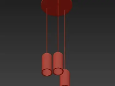 COPPER pendant light 3D model