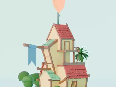 Stylize House Free 3D model