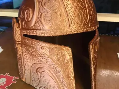 Deluxe Mandalorian Helmet 3D Print Ready 3D model
