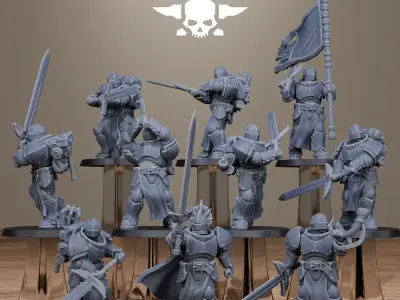 Solaris Greatswordsmen 3D print model