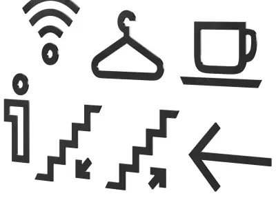 Information signs 5 3D model