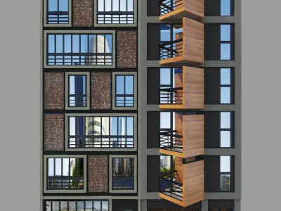 Modern Biulding Free 3D model