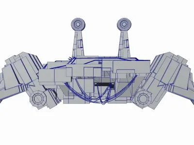 Sci fi Creatures Crab SA-1 - Low Poly Low-poly 3D model