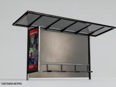 City Kitbash Vol1 - City Props Low-poly 3D model