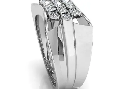 Small fancy mans ring 3D print model purchase