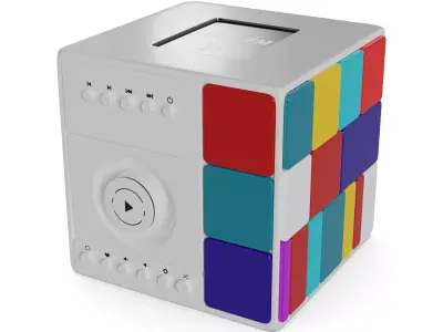 Music centres Low-poly 3D model