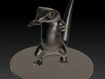 LIZARD GECKO 3d model Hi Poly model 3D print model