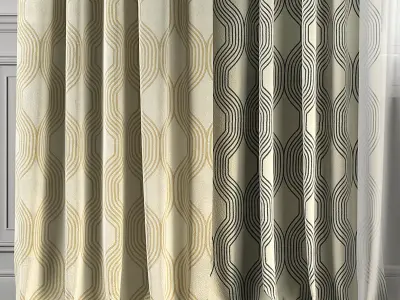 Curtain Set 109 3D model