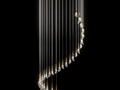 Modern light with 2 version 3D model