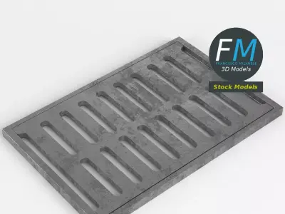 Sewer grate 1 3D model