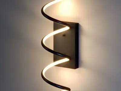JONATHAN Y Scribble Modern Integrated LED Vanity Light Sconce 3D model