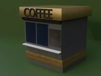 coffee stall 3d model 3D model