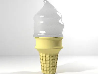 Ice-Cream Cup 3D model