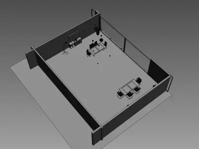 office conference room md699 b02 3D model