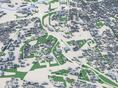 Cleveland City Ohio United States 3D model