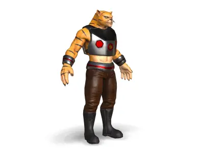 Panther star wars character Low-poly 3D model