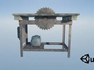 Lumberyard Decorations Low-poly 3D model