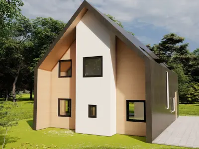 Modern House 005 3D model