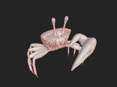 Crab Statue 3D model