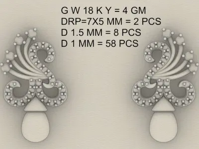 EARRING 3D print model