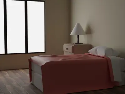 Room Free PBR textures Free low-poly 3D model