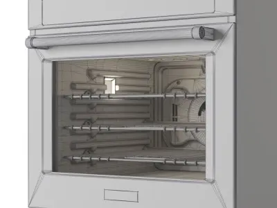 Kitchen Aid 27 in Single Wall Oven with Even Heat 3D model
