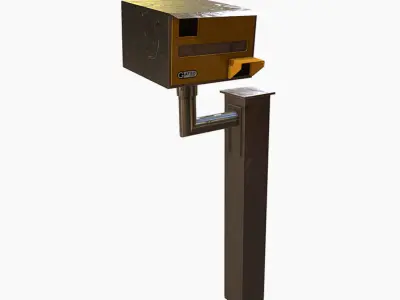Speed Camera Low-poly 3D model