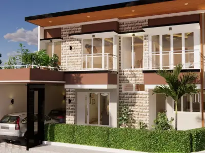 3D Home Exterior and Interior Design Package 1 3D model