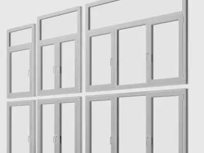 windows set of 3D model