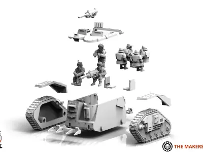 Universal Guard - Scout Tank 3D print model