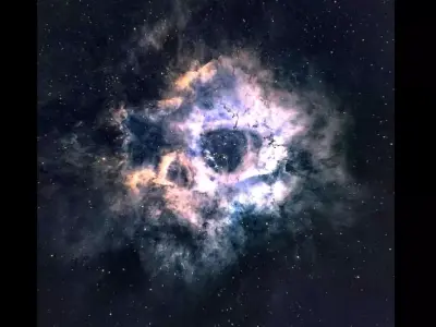 Skull Nebula 3D model