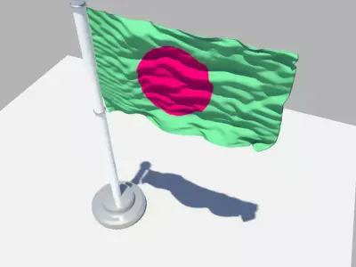 Bangladesh Flag 3D model