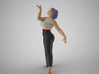 Woman Light as a Feather 3D print model