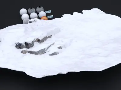 DEATH VALLEY WINTER ROCK FORMATION 002 2024 3D model